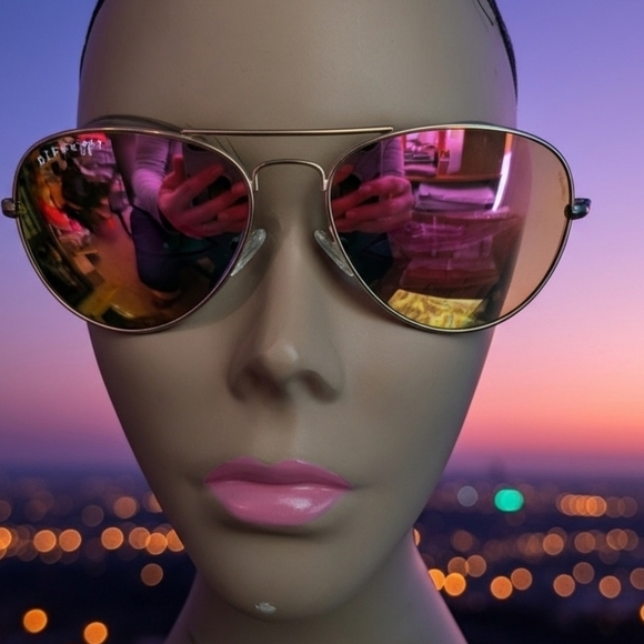 Diff Eyewear Accessories - DIFF Aviator Chic Sunglasses